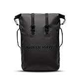 Nordlight Dry Bag 35l - (Schwarz) Roll Top Rucksack mit gepolstertem Tragegurt, wasserdichte Tasche für Wassersport, Fahrrad, Kurierrucksack, Trekking, Angeln