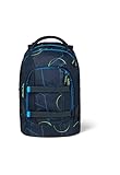 satch pack Schulrucksack ab 5. Klasse ergonomisch 30L Stauraum standfest Organisationstalent Blue Tech - Dunkelblau