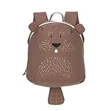LÄSSIG Kleiner Kinderrucksack für Kita Kindertasche Krippenrucksack mit Brustgurt/Tiny Backpack, 20 x 9 x 24 cm, 3,5 L, Beaver