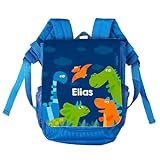 Striefchen Kindergarten Tasche - Dinos - als Rucksack mit Namen des Kindes