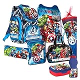 Avengers 8 Teile Set Schulranzen Ranzen Federmappe Tornister Schultüte 85 cm mit Sticker-von-Kids4shop