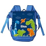 Striefchen Kindergarten Tasche - Dinos - als Rucksack mit Namen des Kindes