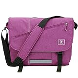 OIWAS Umhängetasche Damen Groß Violett Arbeitstasche Umhängetaschen Herren Tasche Kuriertasche Laptoptasche für 15 Zoll Laptop Uni Schule Büro Reise