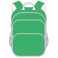 Schulranzen und Schulrucksack grün