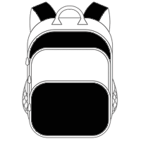 Schulranzen und Schulrucksack schwarz weiß